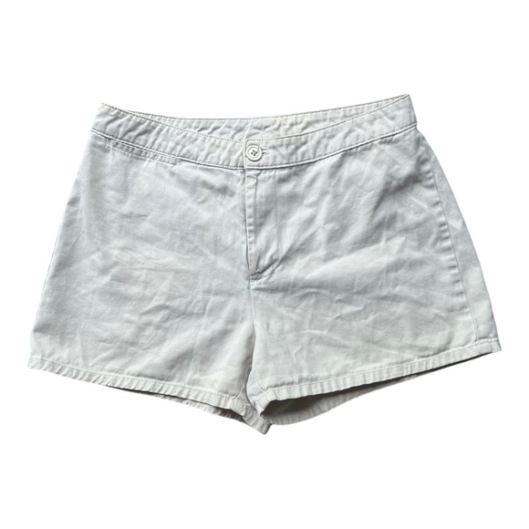 Y2K Light Cream Old Navy Cotton Short Shorts 2.5 in inseam 8 - Picture 1 of 4